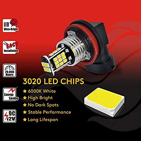 H11 3020 30SMD CANBUS WH