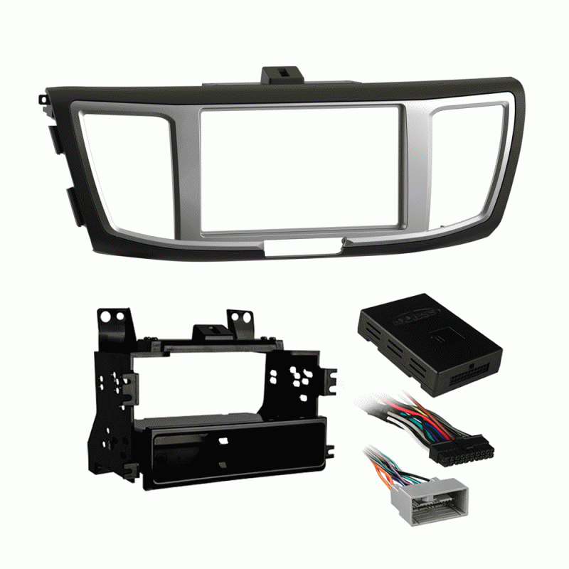 99-7804B Single/Double DIN Installation Kit with Display for Select 2013-Up Honda Accord Vehicles (Black)