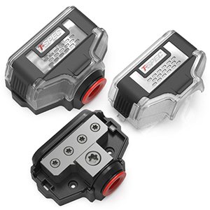 VDB4-V12 SERIES BLOCK 4 Position DISTRIBUTION BLOCK - 1/0 AWG In - 4/8 AWG Out